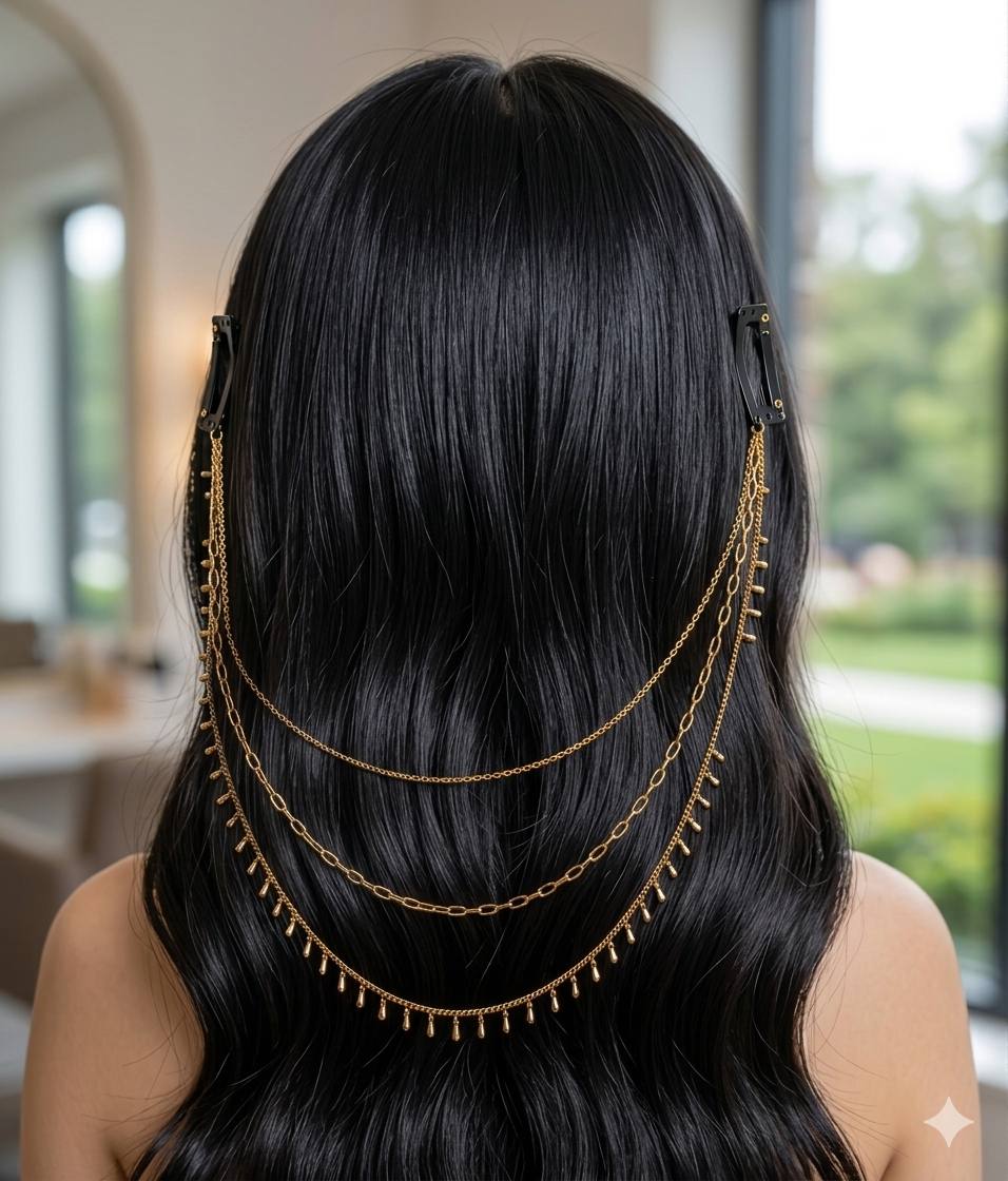 Accessoires pour cheveux nouveaux style en acier inoxydable