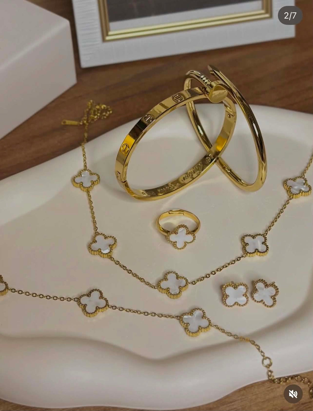 PACK DEUX BERACELET+PARURE4 PIECE