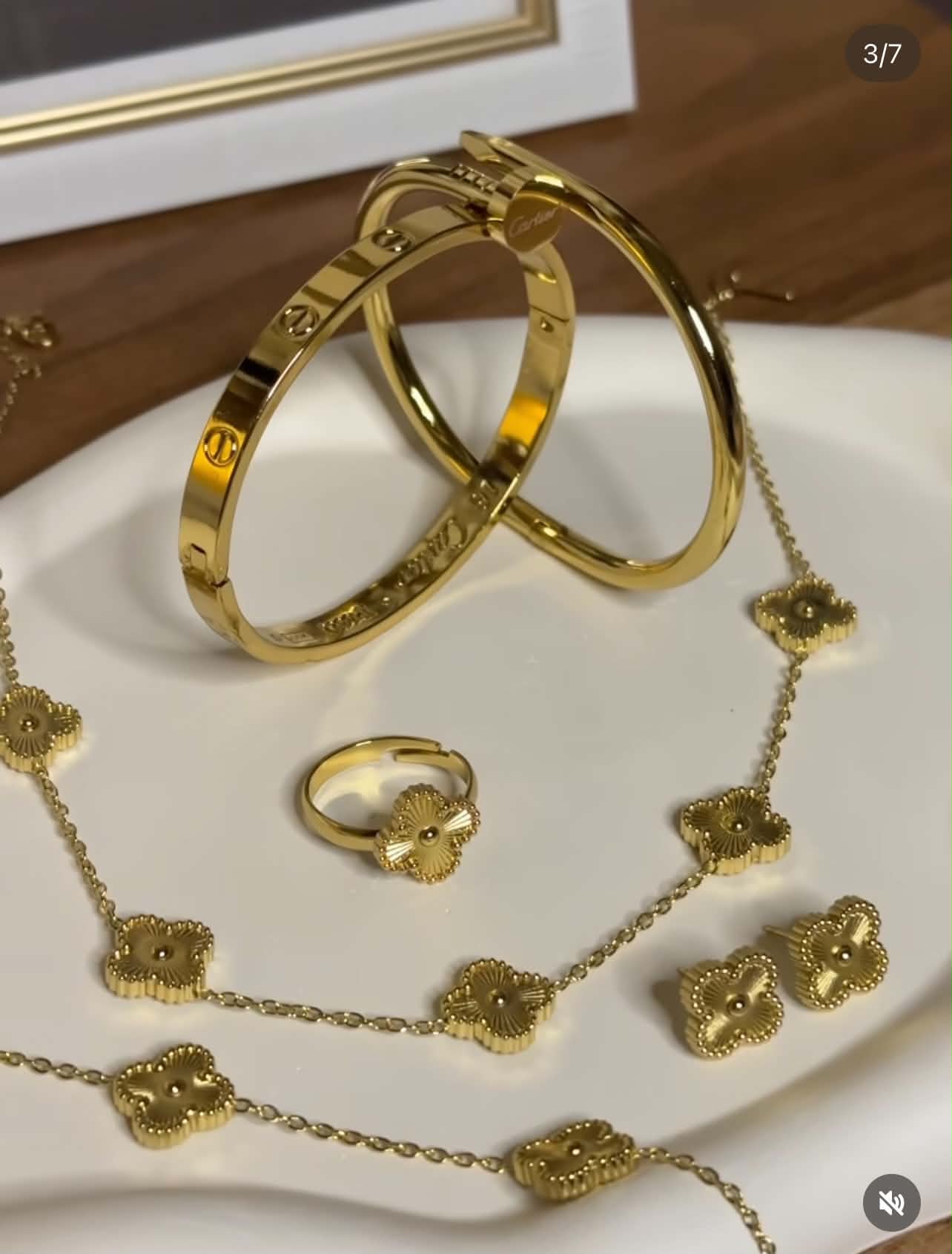 PACK DEUX BERACELET+PARURE4 PIECE